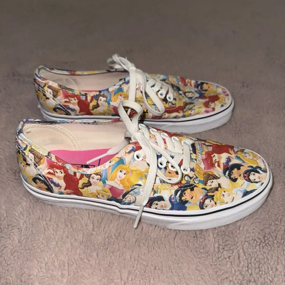 Vans Disney Princess Size 5.5 Mens Ariel Snow White Womens 7 EUC RARE